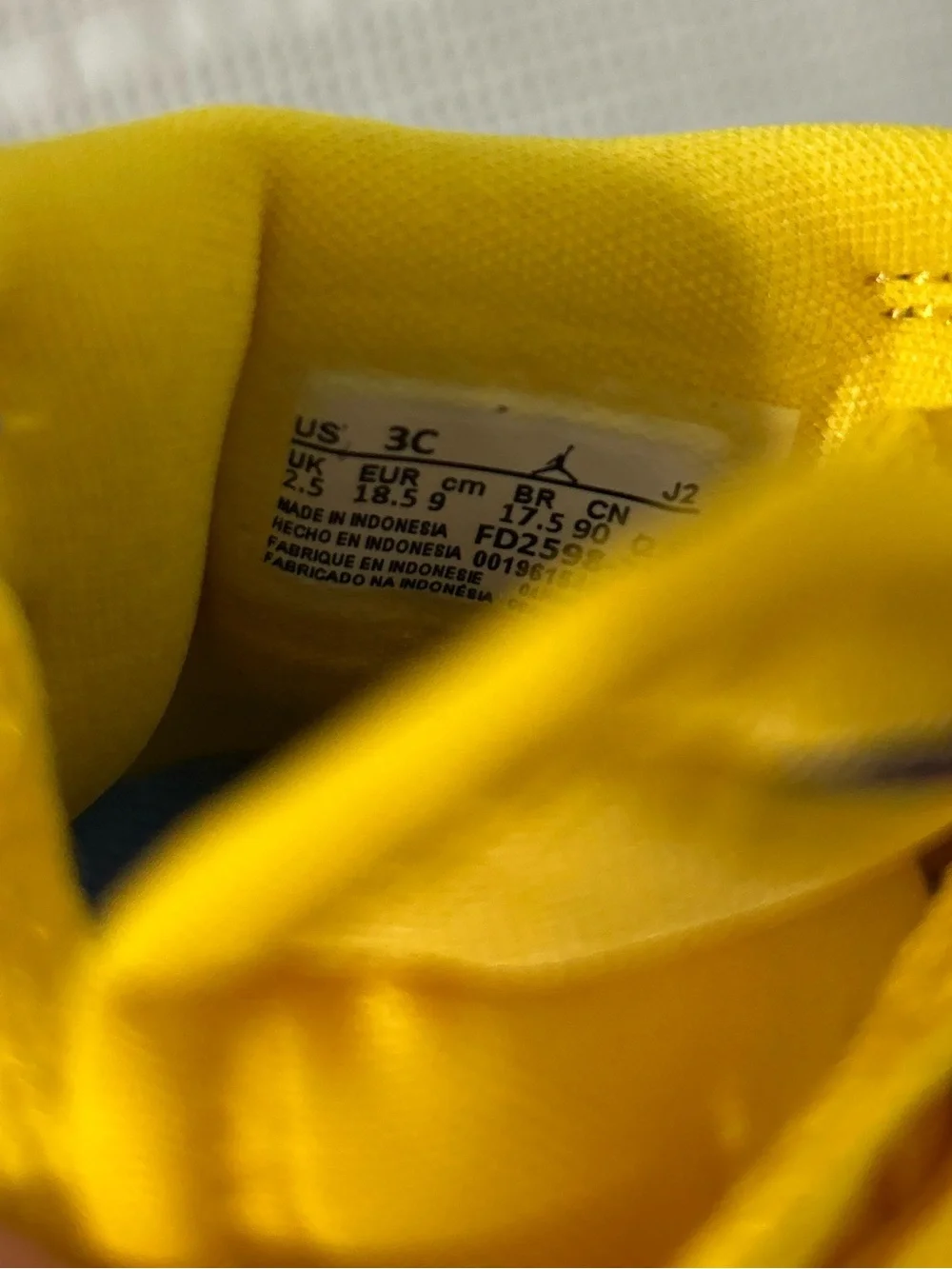 Jordan 1 Baby Laney Retro High Reverse OG Infants Kids Yellow Blue White
